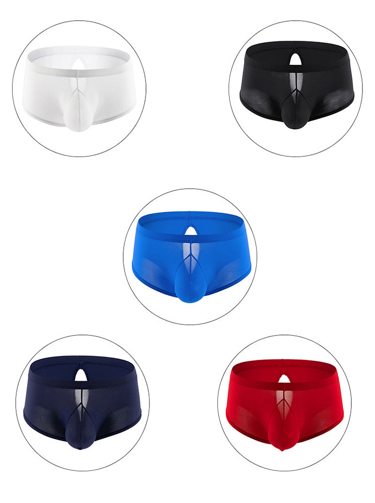 3 Pack Men's High Stretch Sexy Quick-Dry Stay-Put Fit Sporty Cut Solid Color Trunks | dmunderwear detail image 11