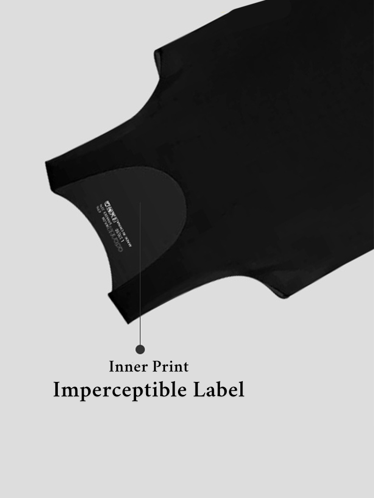 Men's High Stretch Solid-colored Ice Silk Vest & Briefs | dmunderwear detail image 4