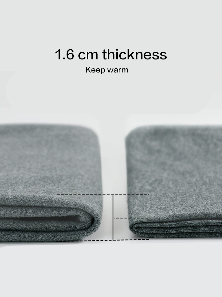 Men's High Waist Plus Fleece Cotton Warm Pants with with Fly | dmunderwear detail image 5
