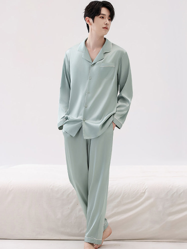 Men's Ice Silk Cooling Lightweight & Airy Ultra-Soft Smooth Lounge & Sleepwear | dmunderwear detail image 12