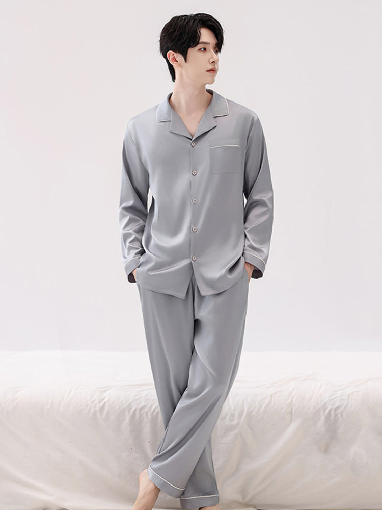 Men's Ice Silk Cooling Lightweight & Airy Ultra-Soft Smooth Lounge & Sleepwear | dmunderwear detail image 2
