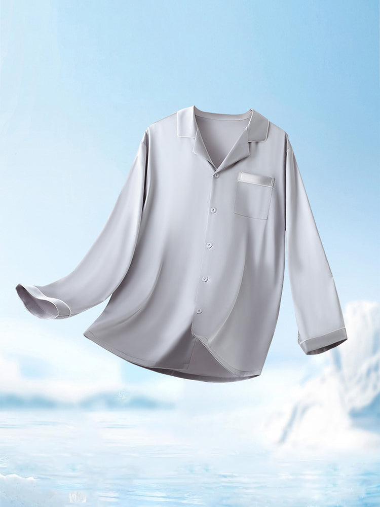 Men's Ice Silk Cooling Lightweight & Airy Ultra-Soft Smooth Lounge & Sleepwear | dmunderwear detail image 4