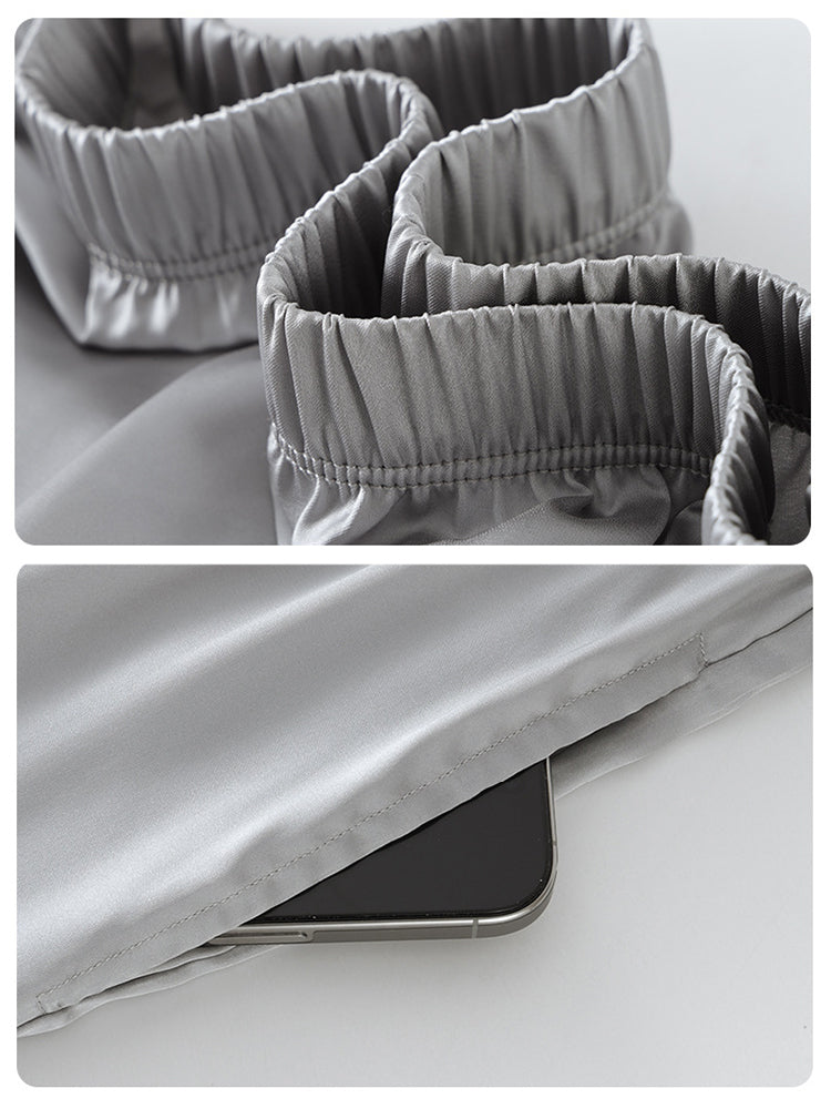 Men's Ice Silk Cooling Lightweight & Airy Ultra-Soft Smooth Lounge & Sleepwear | dmunderwear detail image 6