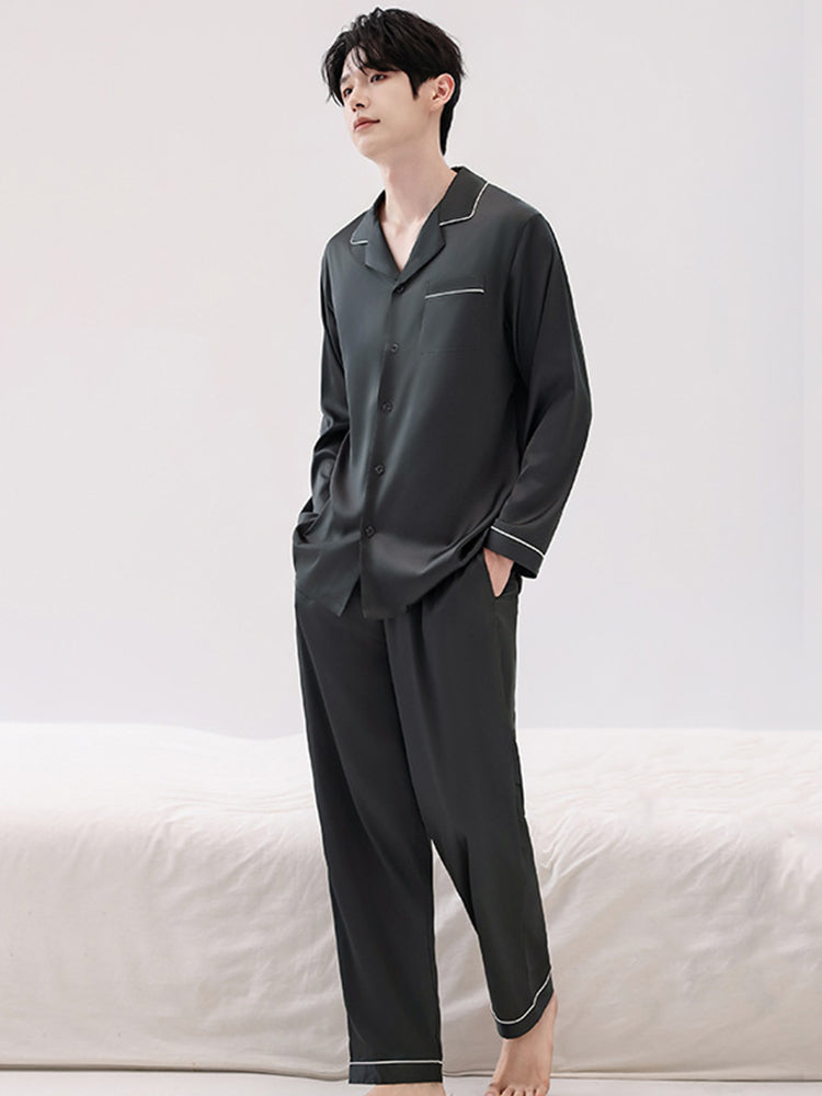Men's Ice Silk Cooling Lightweight & Airy Ultra-Soft Smooth Lounge & Sleepwear | dmunderwear detail image 8