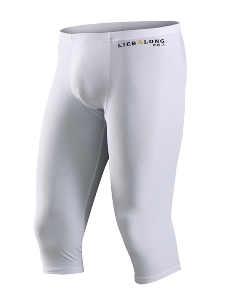 Men's Ice Silk Mesh Mid-Rise Quick-Dry for Sports & Casual Activewear Tights | dmunderwear detail image 11