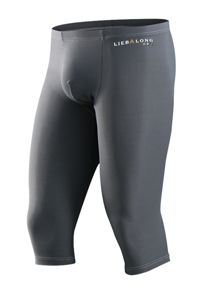 Men's Ice Silk Mesh Mid-Rise Quick-Dry for Sports & Casual Activewear Tights | dmunderwear detail image 5