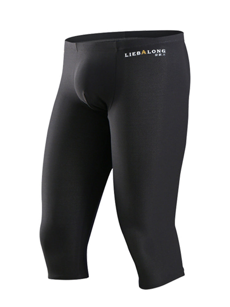 Men's Ice Silk Mesh Mid-Rise Quick-Dry for Sports & Casual Activewear Tights | dmunderwear detail image 7
