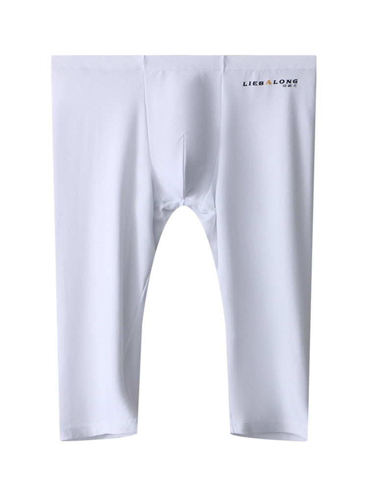 Men's Ice Silk Mesh Mid-Rise Quick-Dry for Sports & Casual Activewear Tights | dmunderwear detail image 8