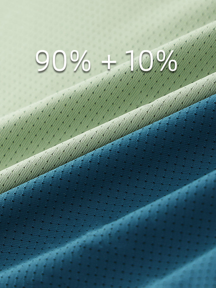 Men's Ice Silk Raised Opening Culottes Mesh Plus Length Boxer Briefs | dmunderwear detail image 8