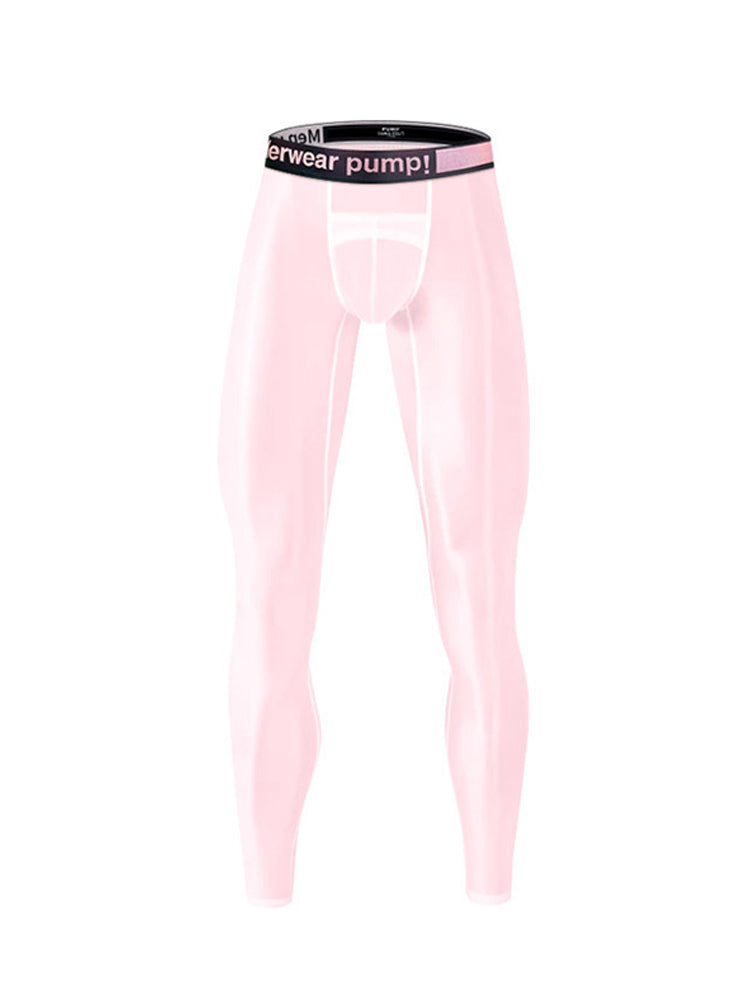 Men's Ice Silk Semi-Transparent Sexy Fitness Pants | dmunderwear detail image 13