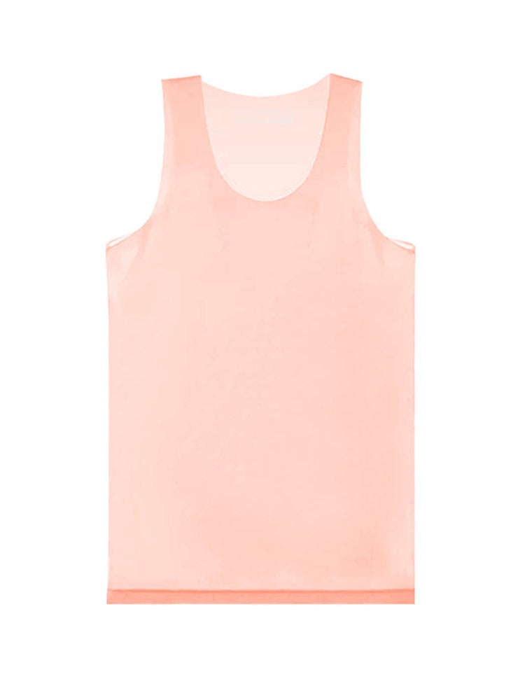 Men's Ice Silk Sporty Cut Quick-Dry Lightweight Cooling Activewear Tops | dmunderwear detail image 14