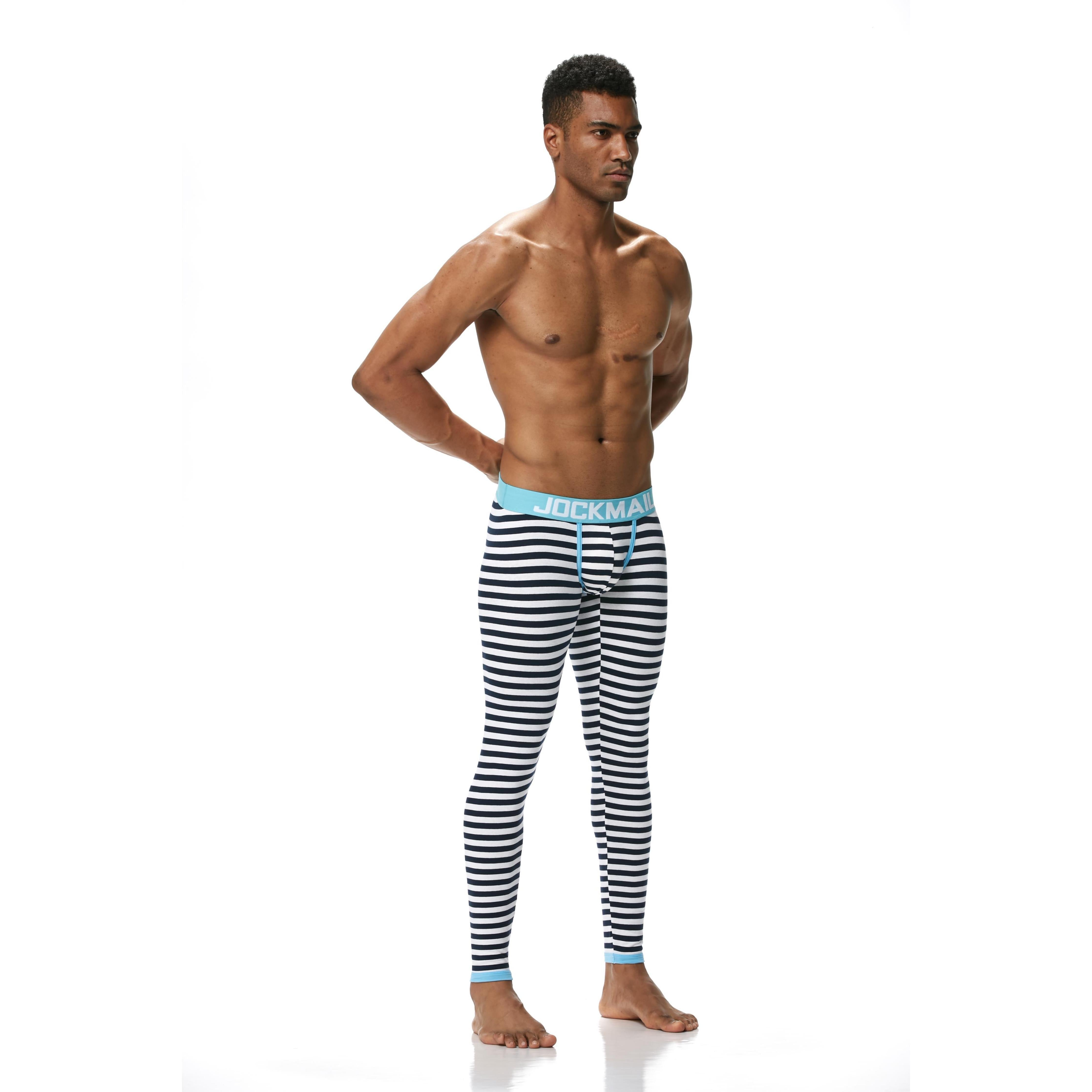 JOCKMAIL JM1107 - Striped Longjohn | dmunderwear detail image 4