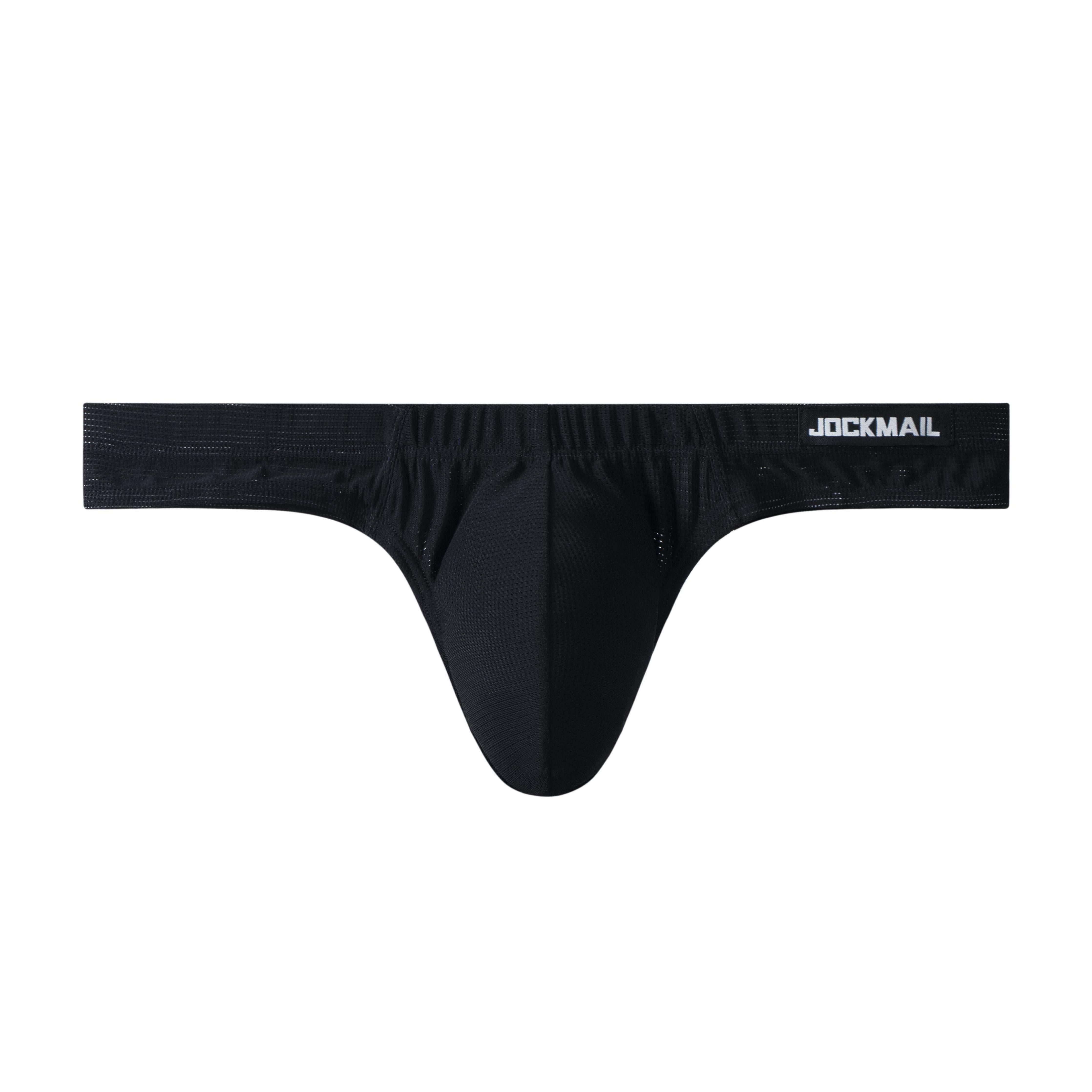 Men's Jockmail JM296 - Monochromatic Mesh Thong | dmunderwear