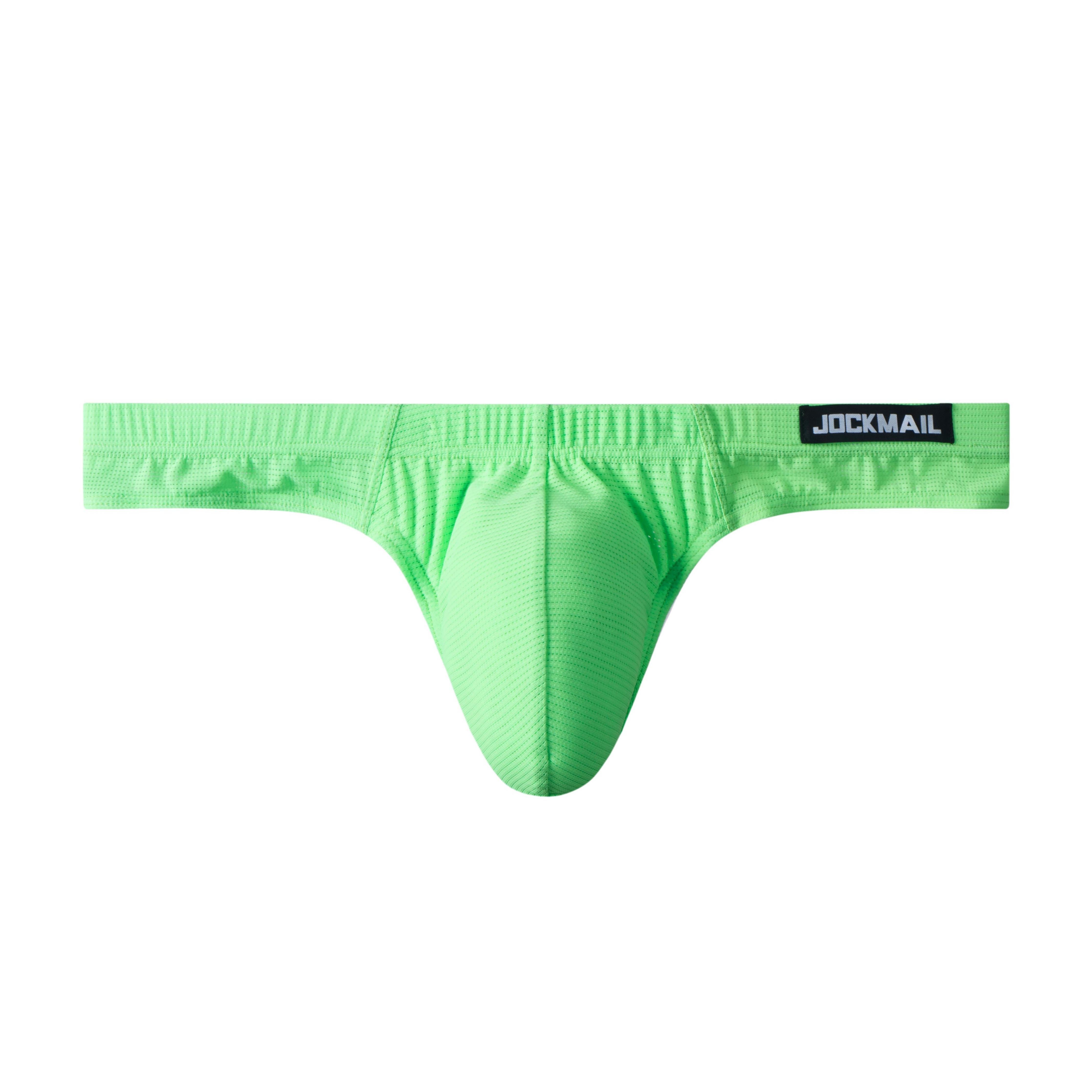 Men's Jockmail JM296 - Monochromatic Mesh Thong | dmunderwear detail image 19