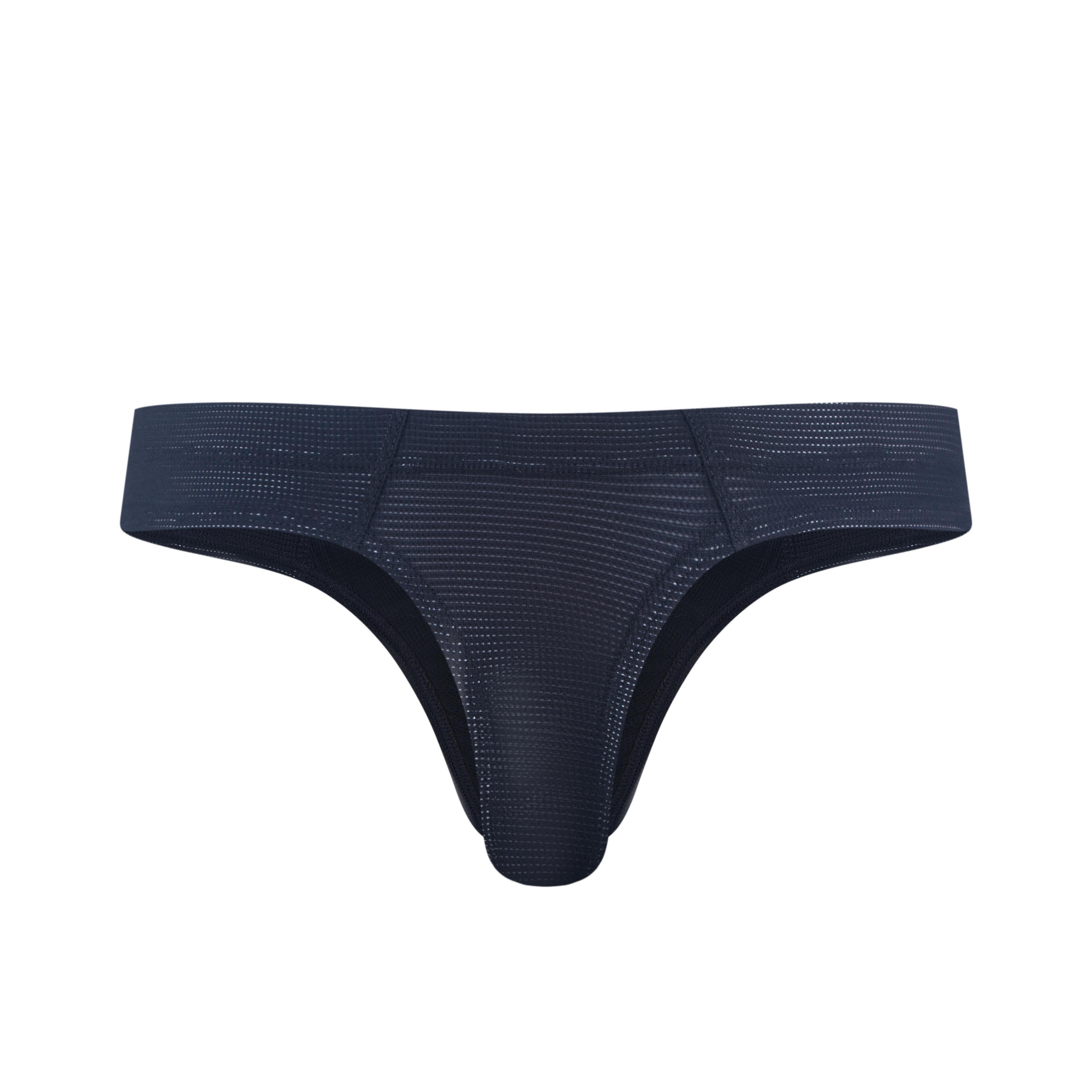 Men's Jockmail JM296 - Monochromatic Mesh Thong | dmunderwear detail image 3
