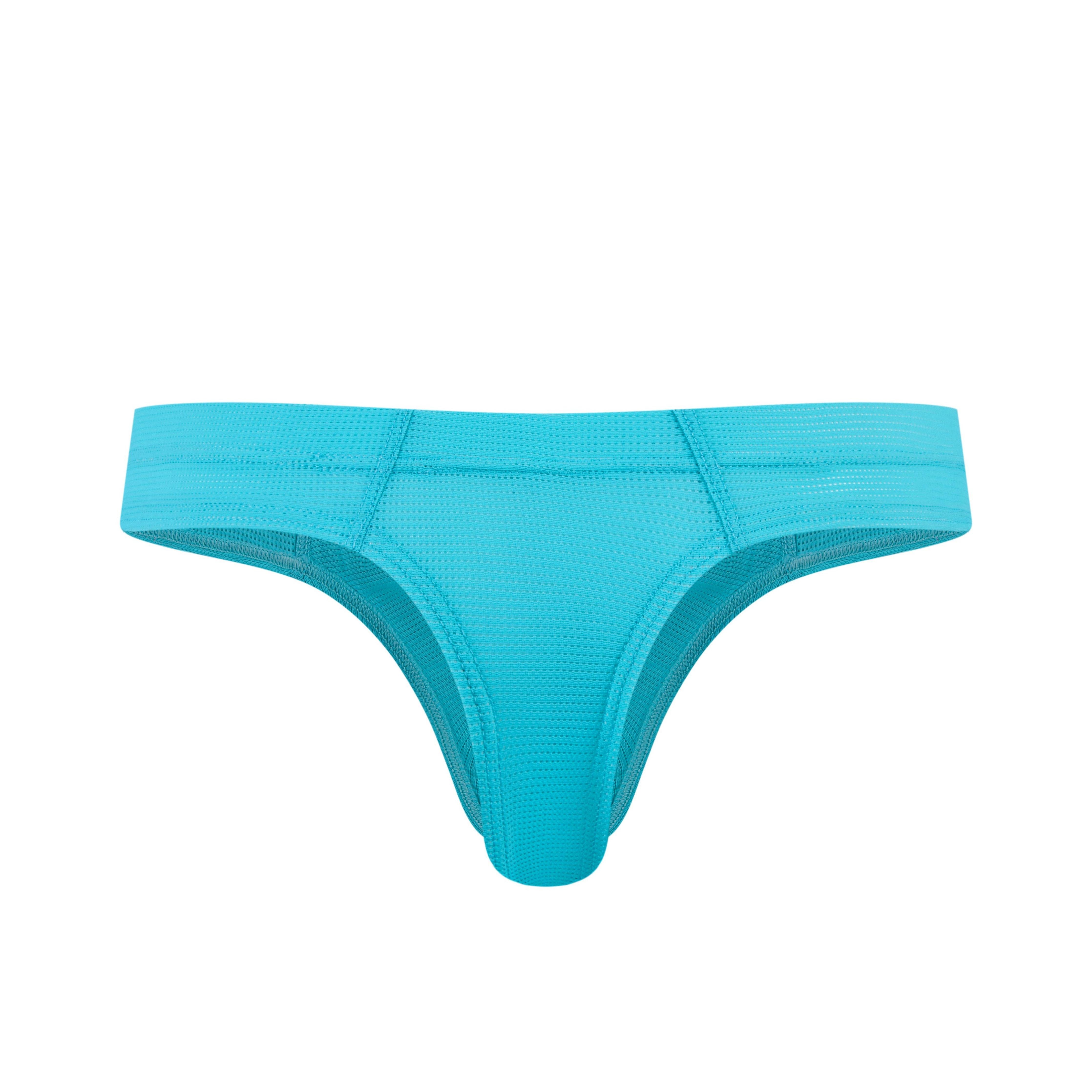 Men's Jockmail JM296 - Monochromatic Mesh Thong | dmunderwear detail image 9