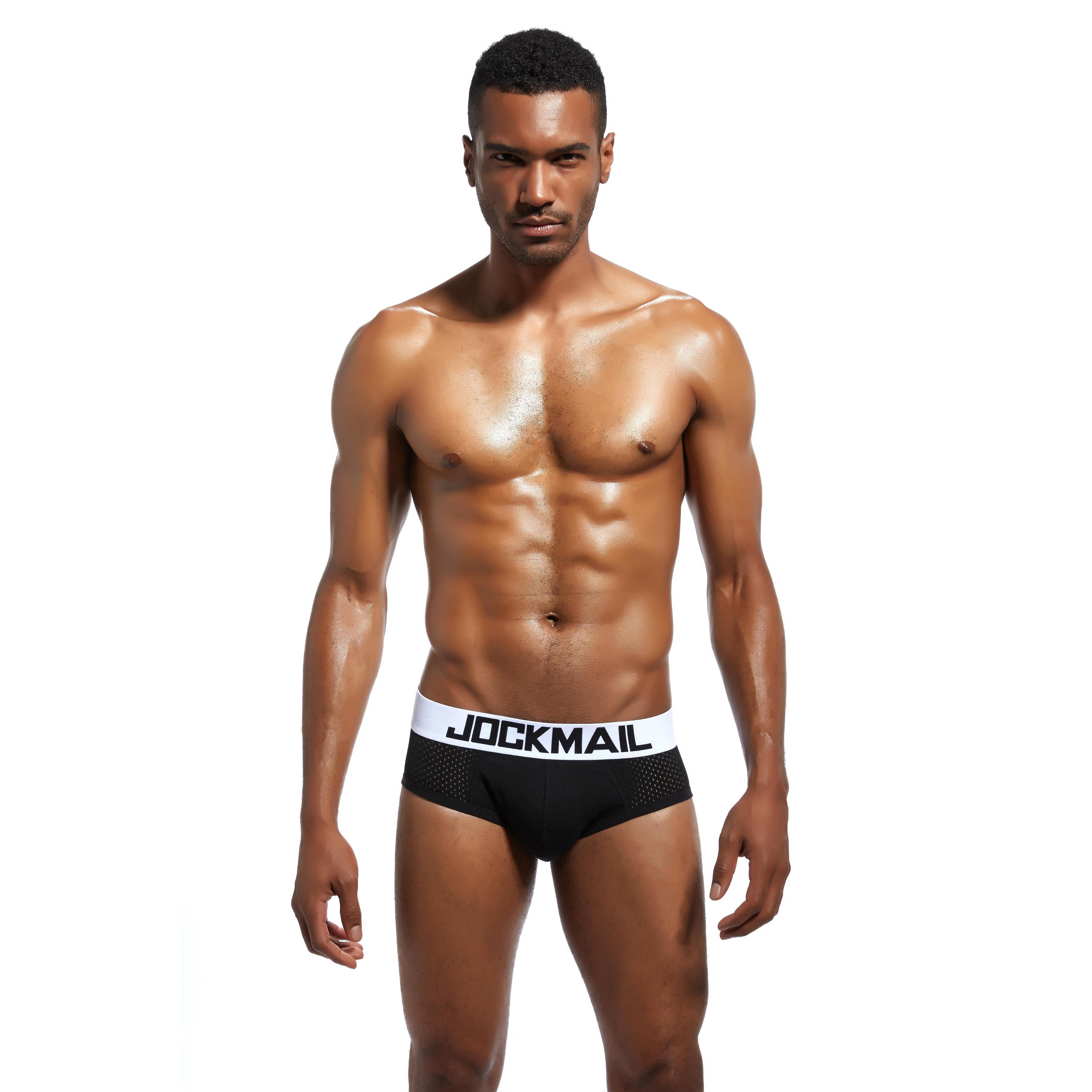 JOCKMAIL JM319 - Half Mesh Brief | dmunderwear detail image 2