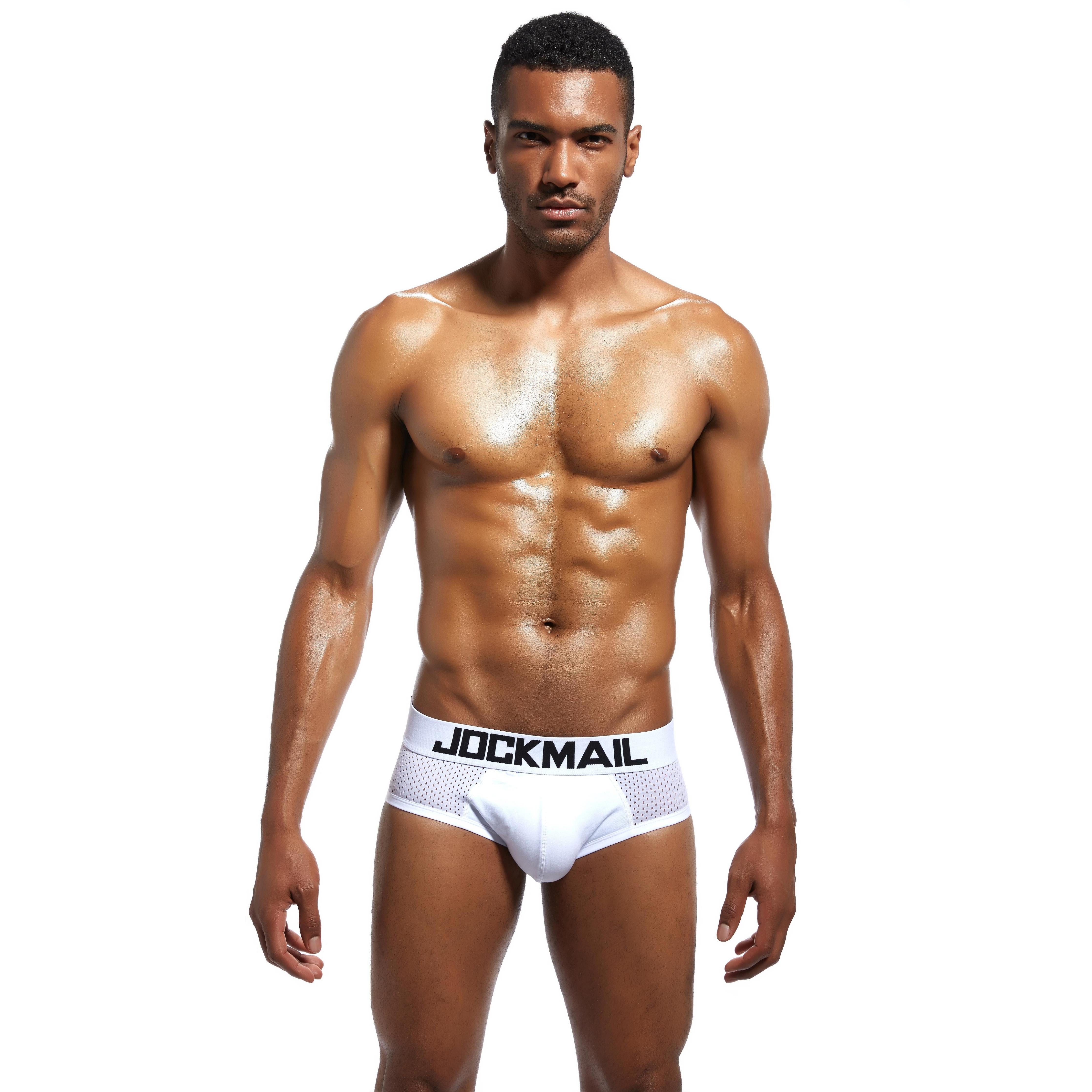JOCKMAIL JM319 - Half Mesh Brief | dmunderwear detail image 4