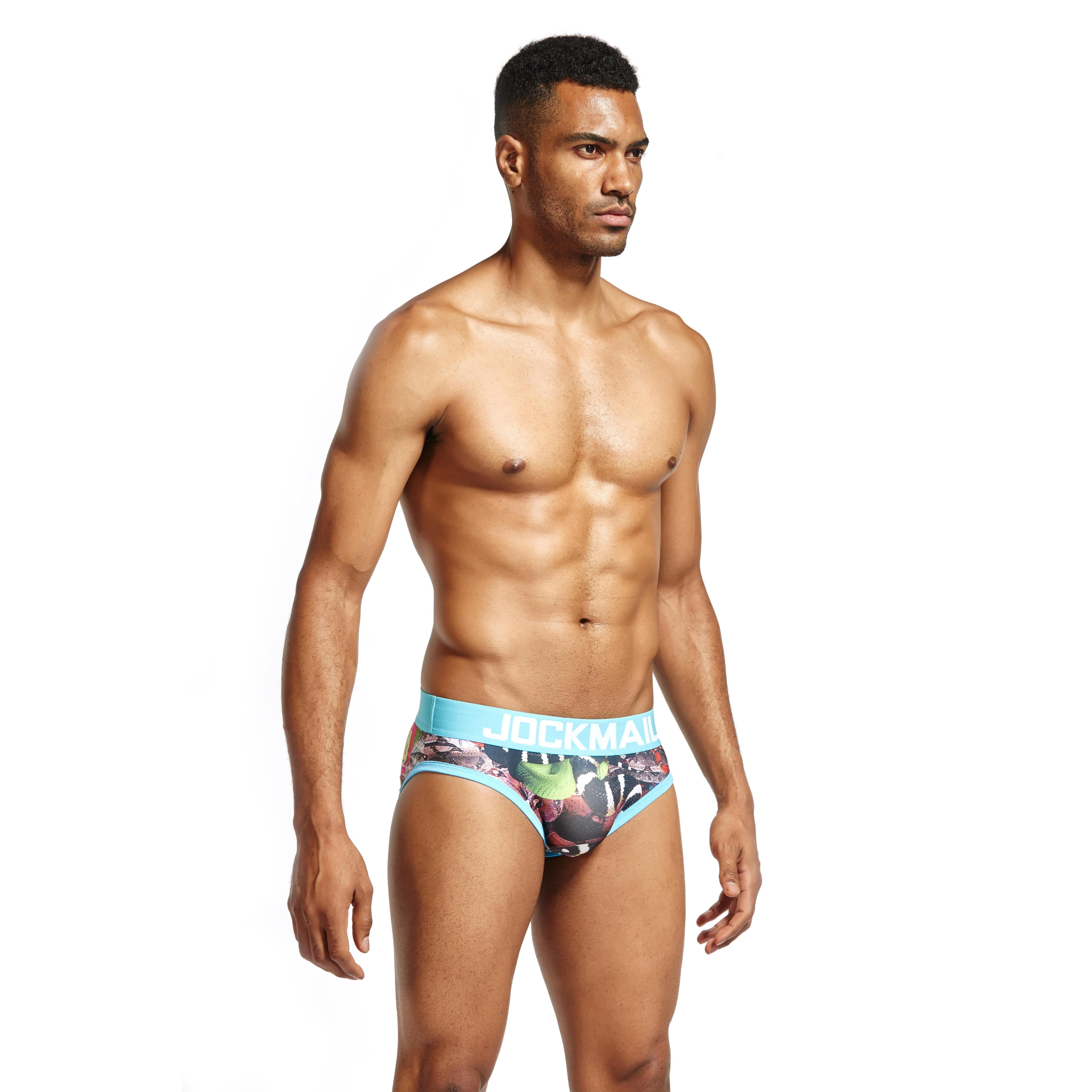 JOCKMAIL JM326 Brief - Aqua | dmunderwear detail image 3