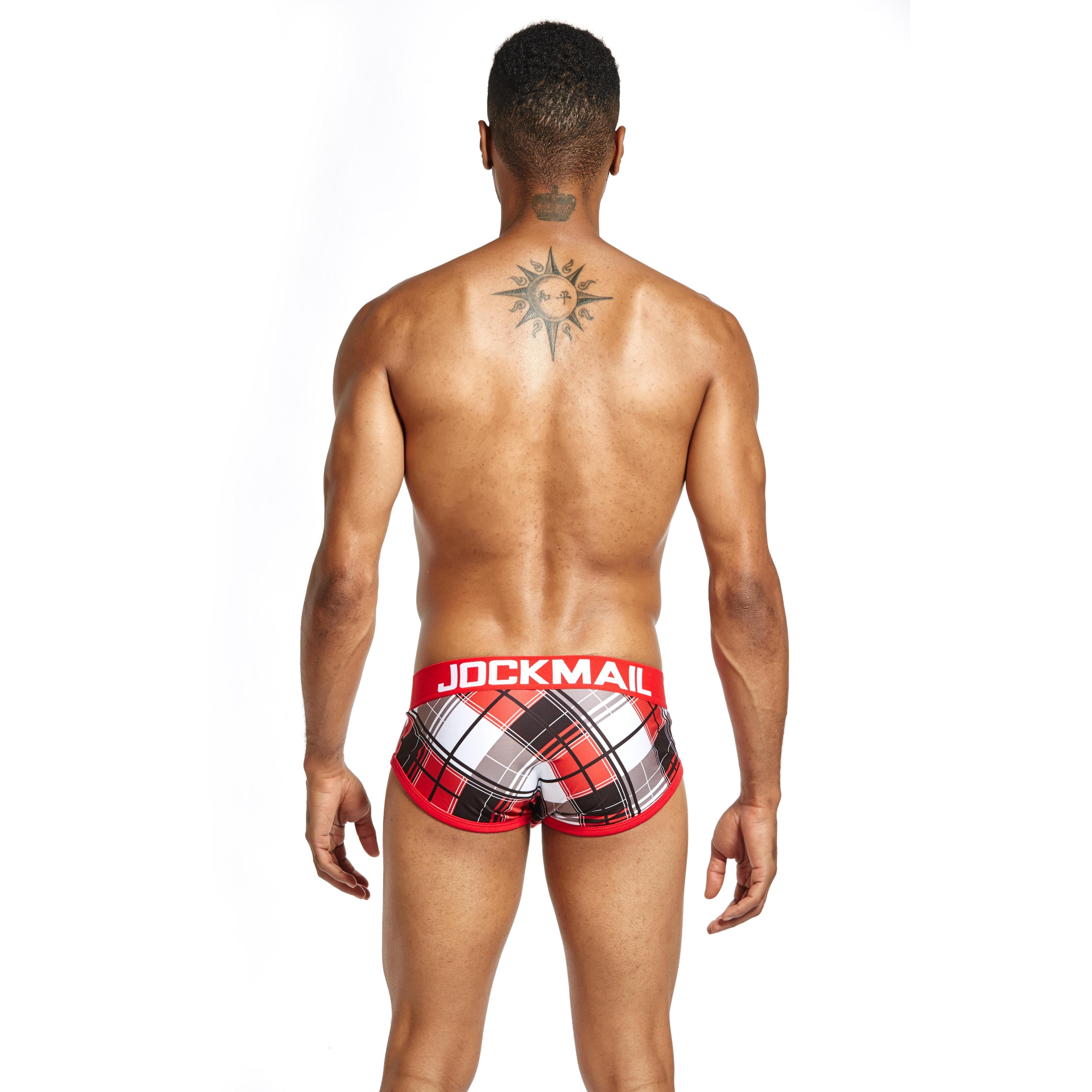 JOCKMAIL JM327 Brief - Aqua - Red | dmunderwear detail image 8