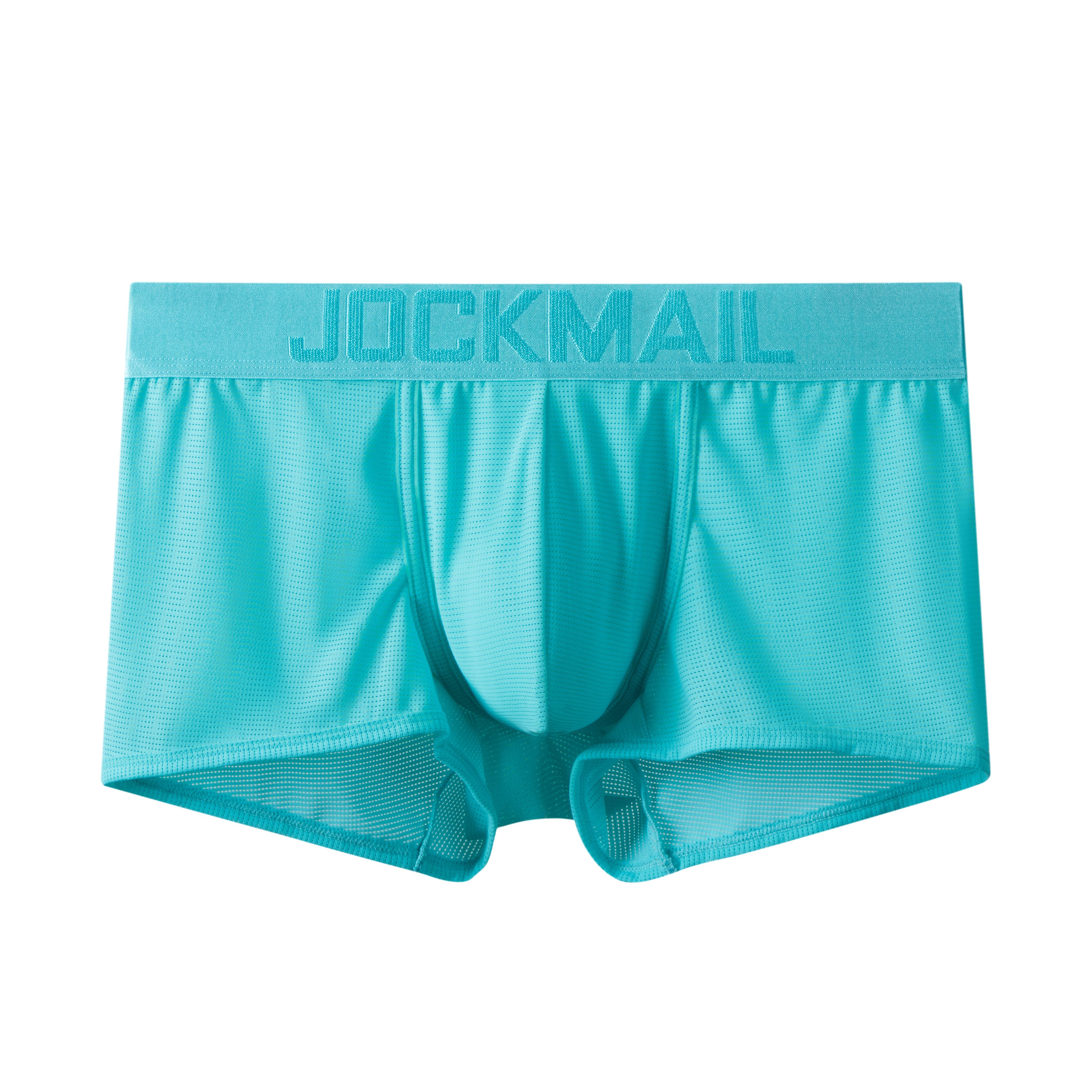 JOCKMAIL JM466 - Monochromatic Mesh Sports Boxer | dmunderwear