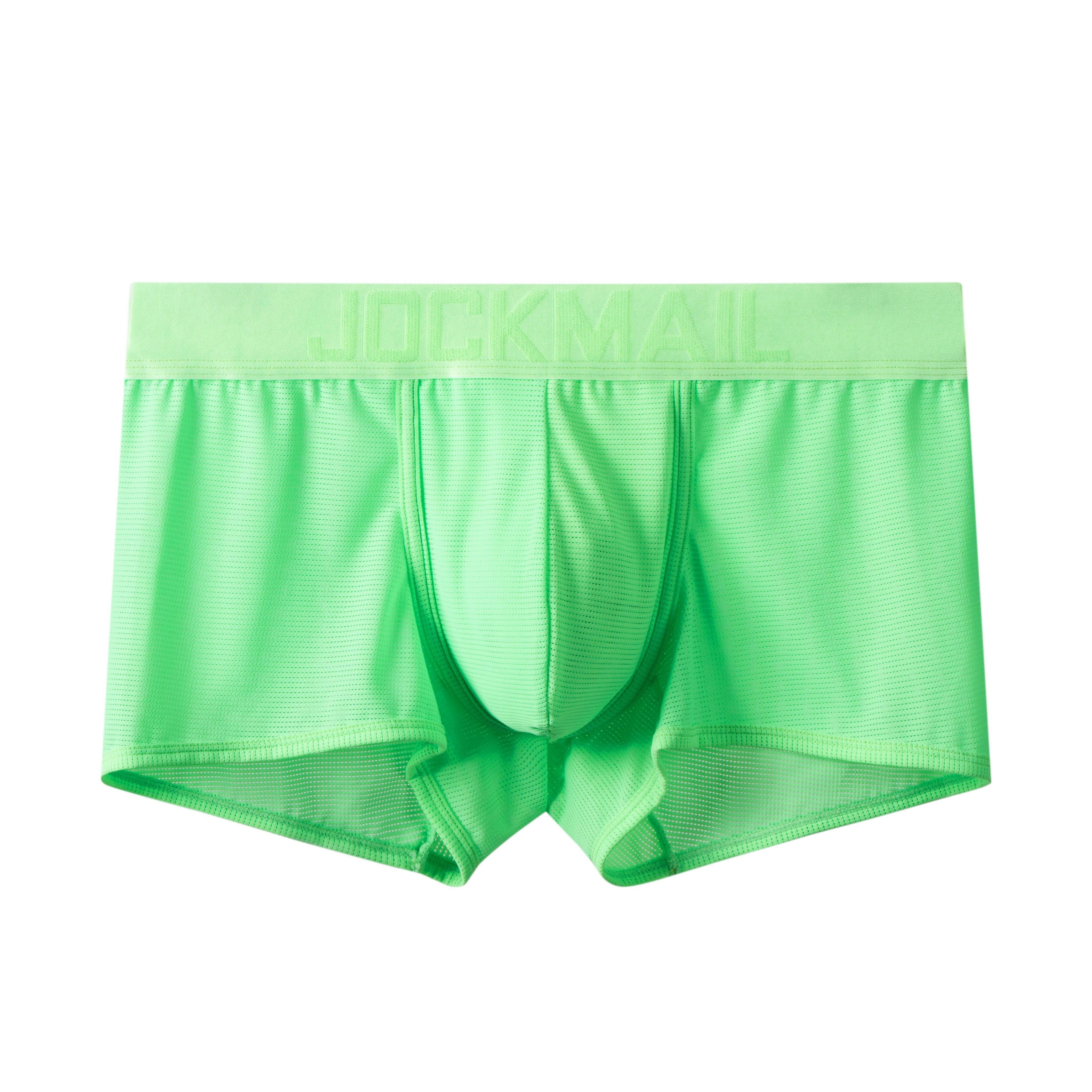 JOCKMAIL JM466 - Monochromatic Mesh Sports Boxer | dmunderwear detail image 11