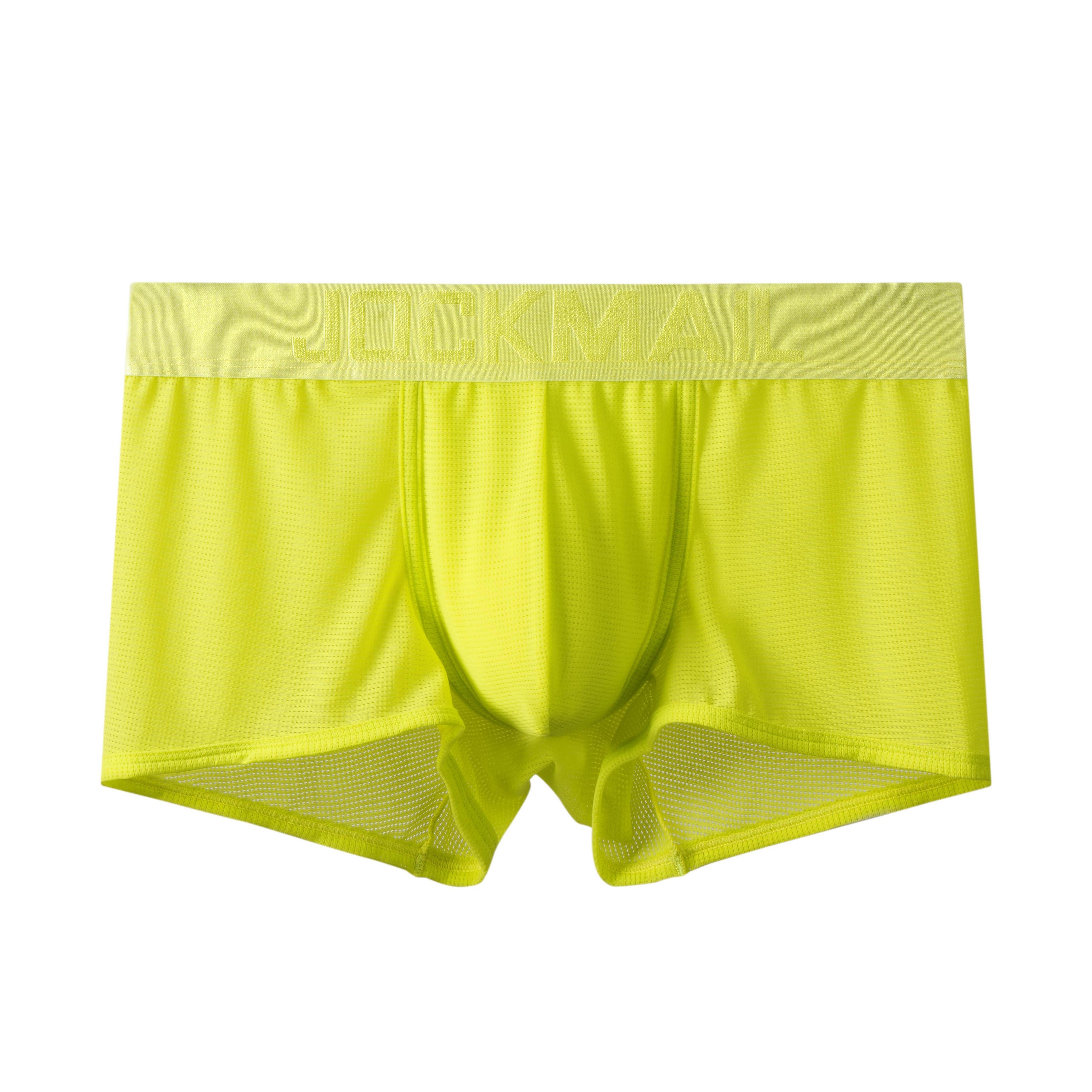 JOCKMAIL JM466 - Monochromatic Mesh Sports Boxer | dmunderwear detail image 17
