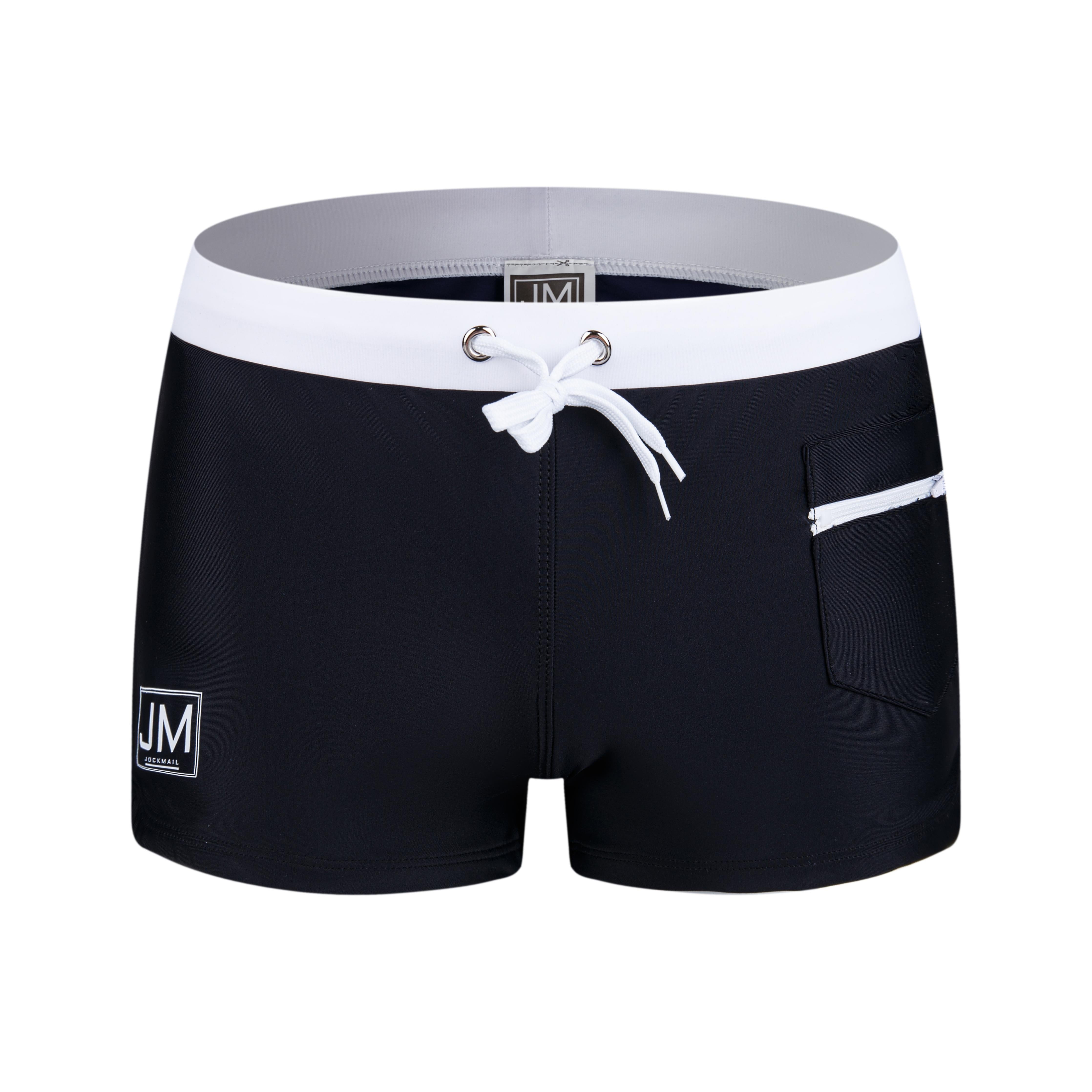 JOCKMAIL JM702 - Two-Tone Enhancing Swim trunk | dmunderwear