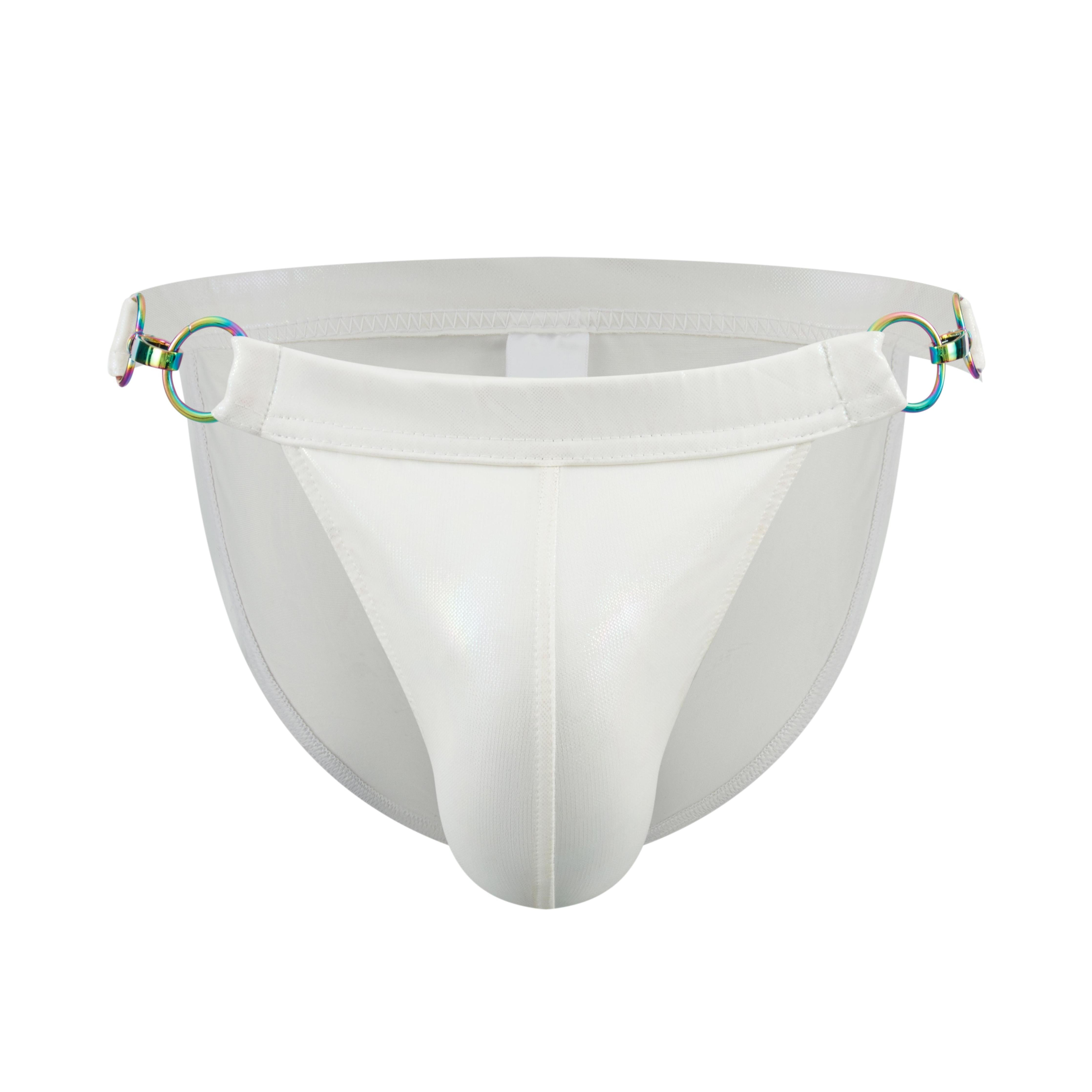 JOCKMAIL JM797 - Iridescent Hook Swim Brief | dmunderwear detail image 3