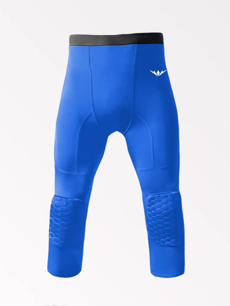 Men's Knee Protection Running & Sports Compression Activewear Tights | dmunderwear detail image 9