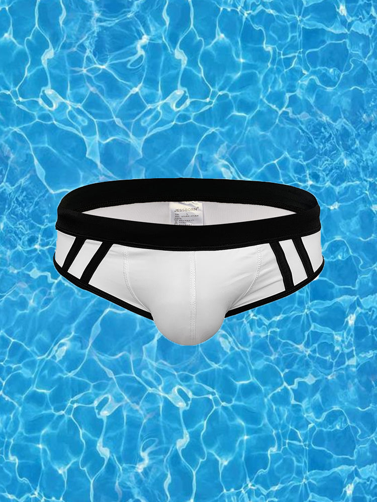 Men's Large Pouch Sexy Beach Swim Brief | dmunderwear detail image 3