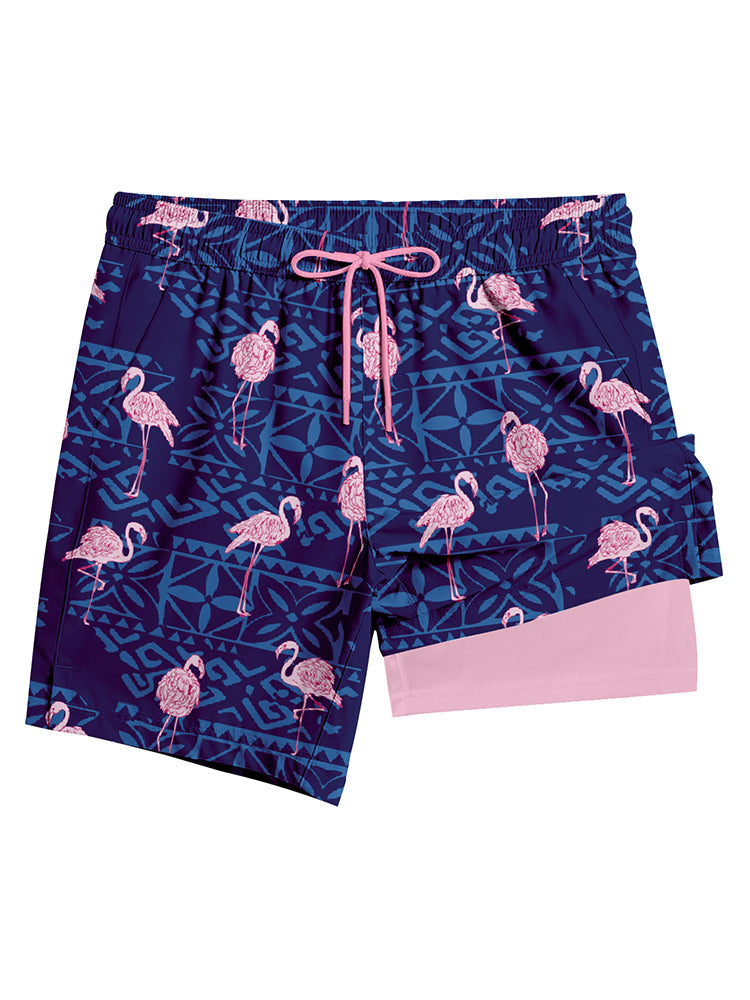 Men's Lightweight & Airy Quarter-Length Swim & Walk Quick-Dry Loose Fit Board Shorts | dmunderwear detail image 14
