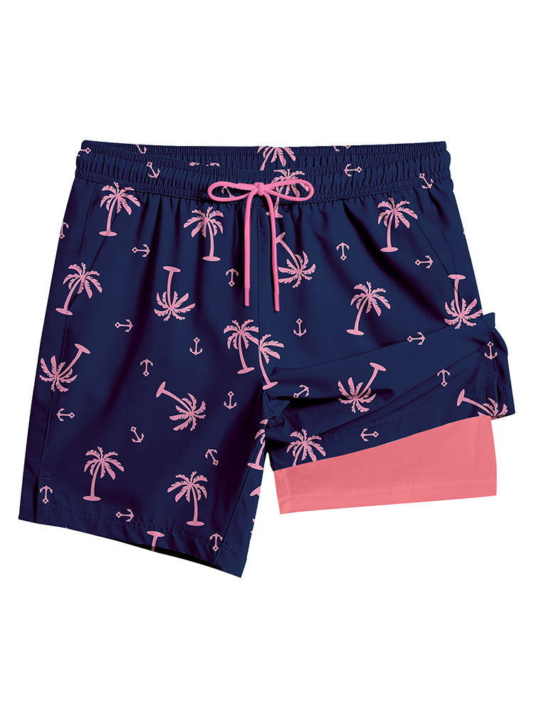 Men's Lightweight & Airy Quarter-Length Swim & Walk Quick-Dry Loose Fit Board Shorts | dmunderwear detail image 15