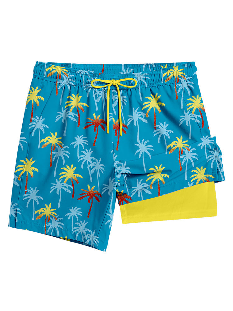 Men's Lightweight & Airy Quarter-Length Swim & Walk Quick-Dry Loose Fit Board Shorts | dmunderwear detail image 16