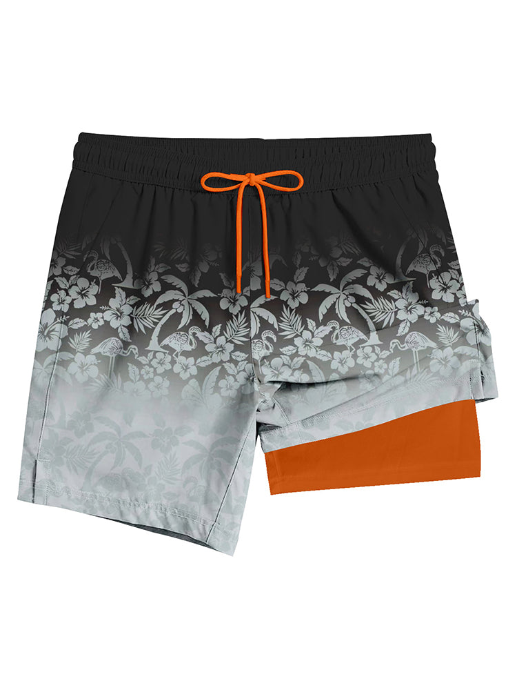 Men's Lightweight & Airy Quarter-Length Swim & Walk Quick-Dry Loose Fit Board Shorts | dmunderwear detail image 19