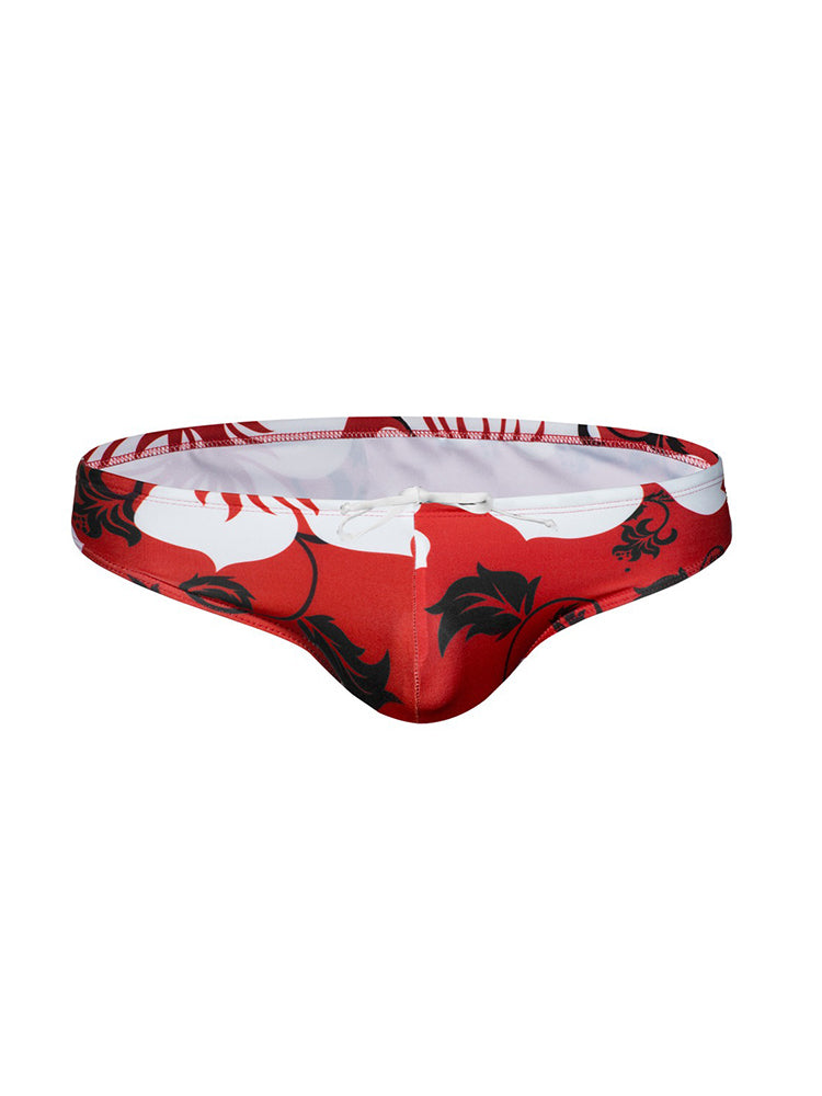 Men's Lightweight Low-Rise Bold Prints Swim Briefs & Trunks | dmunderwear detail image 12