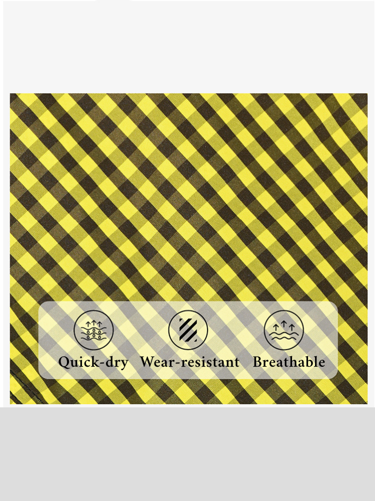 Men's Lightweight Moisture-Wicking Checkered Board Shorts | dmunderwear detail image 6