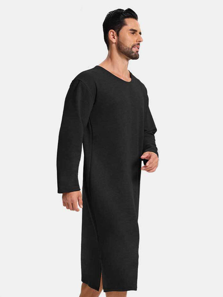 Men's Long-Sleeved Romper Ultra-Soft Seamless Comfort Sleepwear | dmunderwear detail image 13