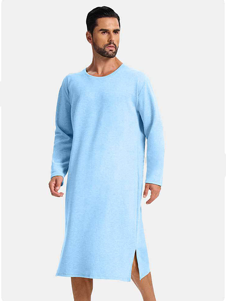 Men's Long-Sleeved Romper Ultra-Soft Seamless Comfort Sleepwear | dmunderwear detail image 16