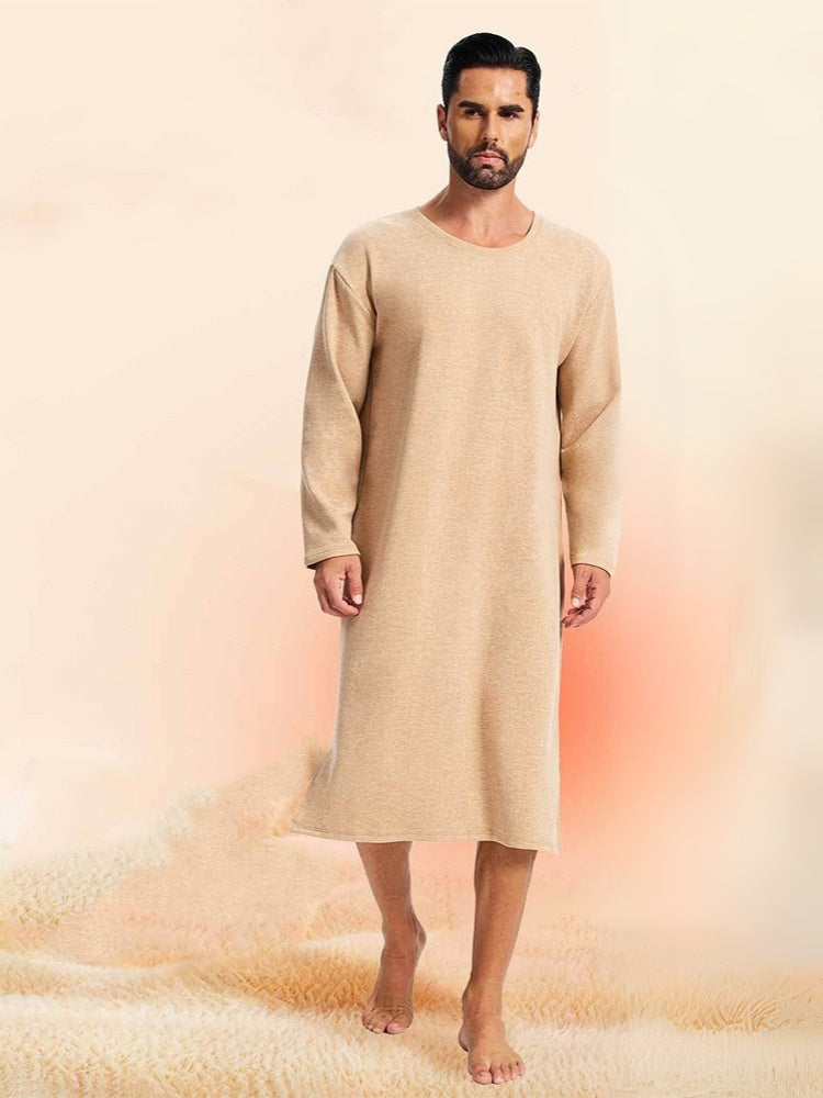 Men's Long-Sleeved Romper Ultra-Soft Seamless Comfort Sleepwear | dmunderwear detail image 3