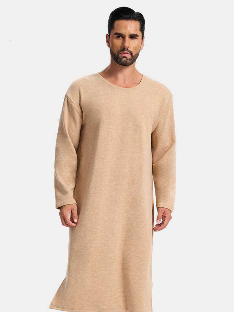 Men's Long-Sleeved Romper Ultra-Soft Seamless Comfort Sleepwear | dmunderwear detail image 5