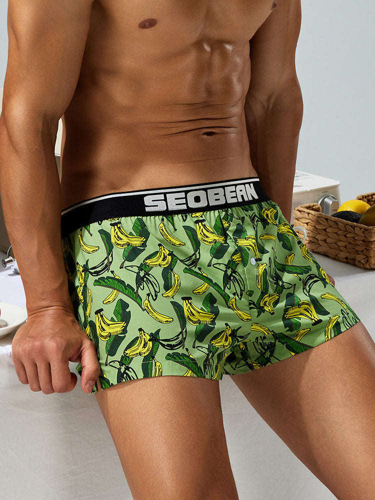 Men's Loose-Fit Printed Cotton Boxers | dmunderwear detail image 11