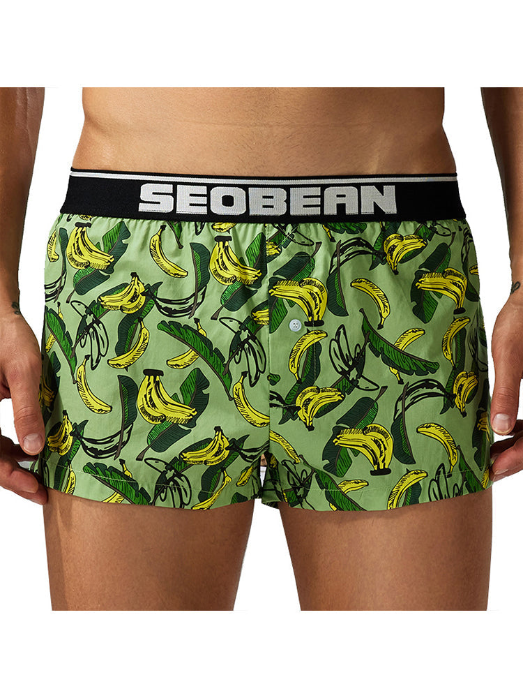 Men's Loose-Fit Printed Cotton Boxers | dmunderwear detail image 7