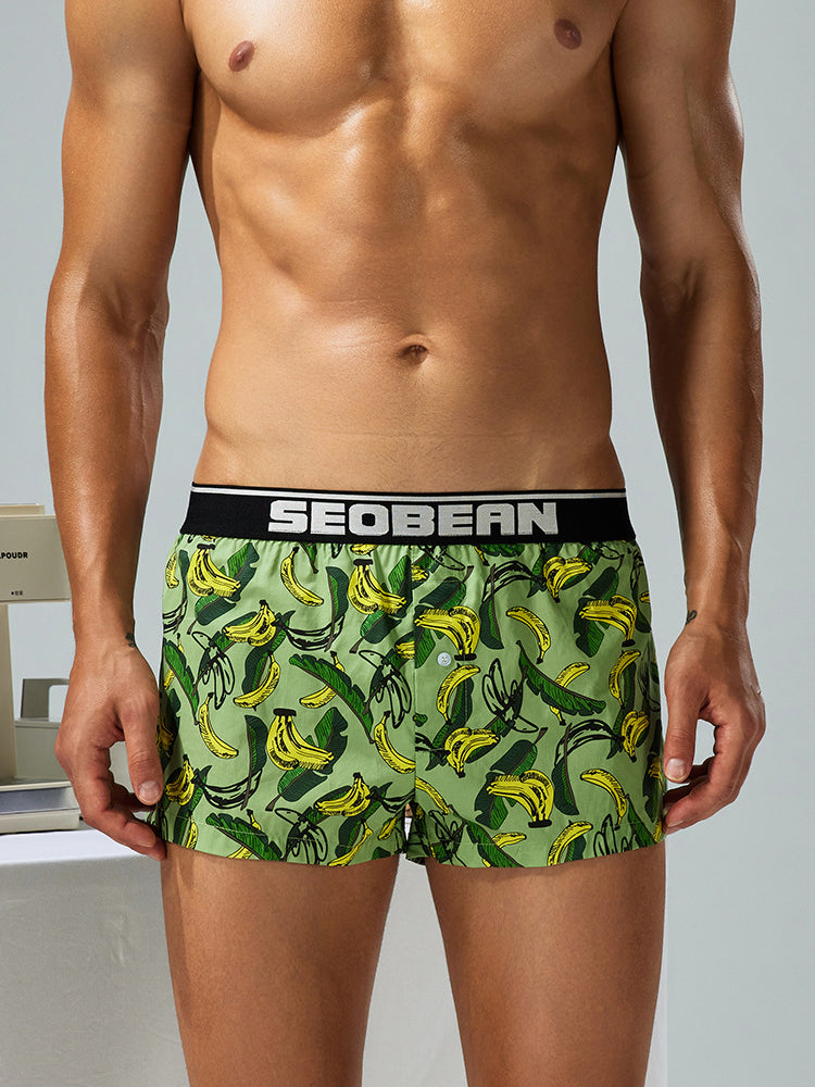 Men's Loose-Fit Printed Cotton Boxers | dmunderwear detail image 8