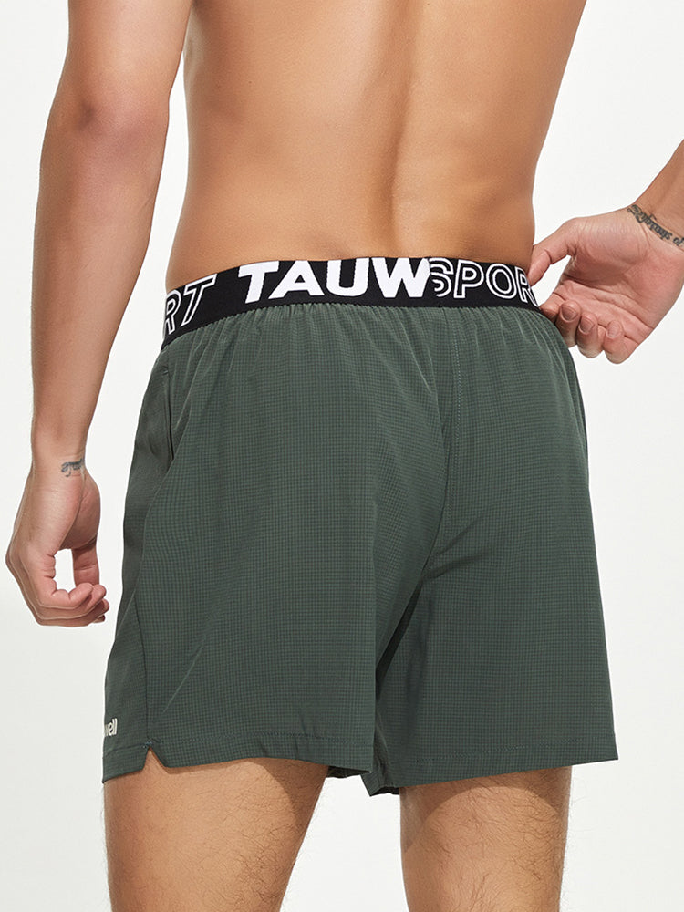 Men's Loose Fit Sporty Cut Quick-Dry Fabric Chafe-Free Design Activewear Shorts | dmunderwear detail image 5