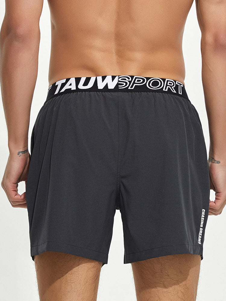 Men's Loose Fit Sporty Cut Quick-Dry Fabric Chafe-Free Design Activewear Shorts | dmunderwear detail image 7