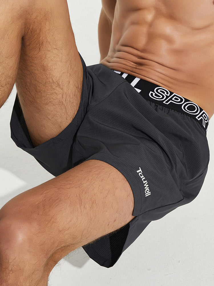 Men's Loose Fit Sporty Cut Quick-Dry Fabric Chafe-Free Design Activewear Shorts | dmunderwear detail image 8