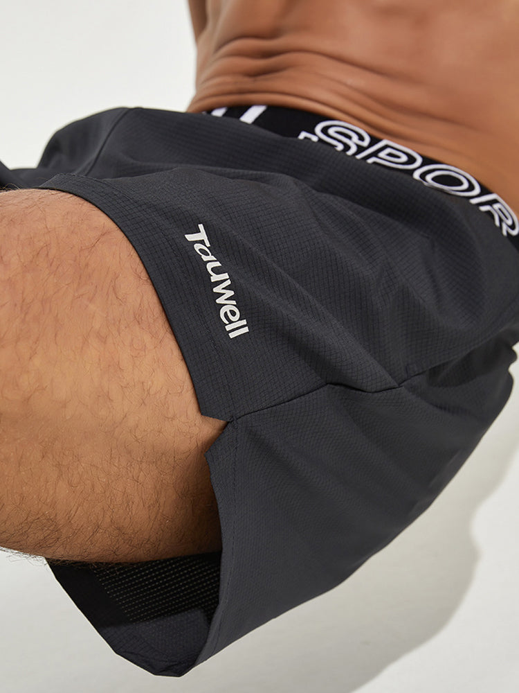 Men's Loose Fit Sporty Cut Quick-Dry Fabric Chafe-Free Design Activewear Shorts | dmunderwear detail image 9