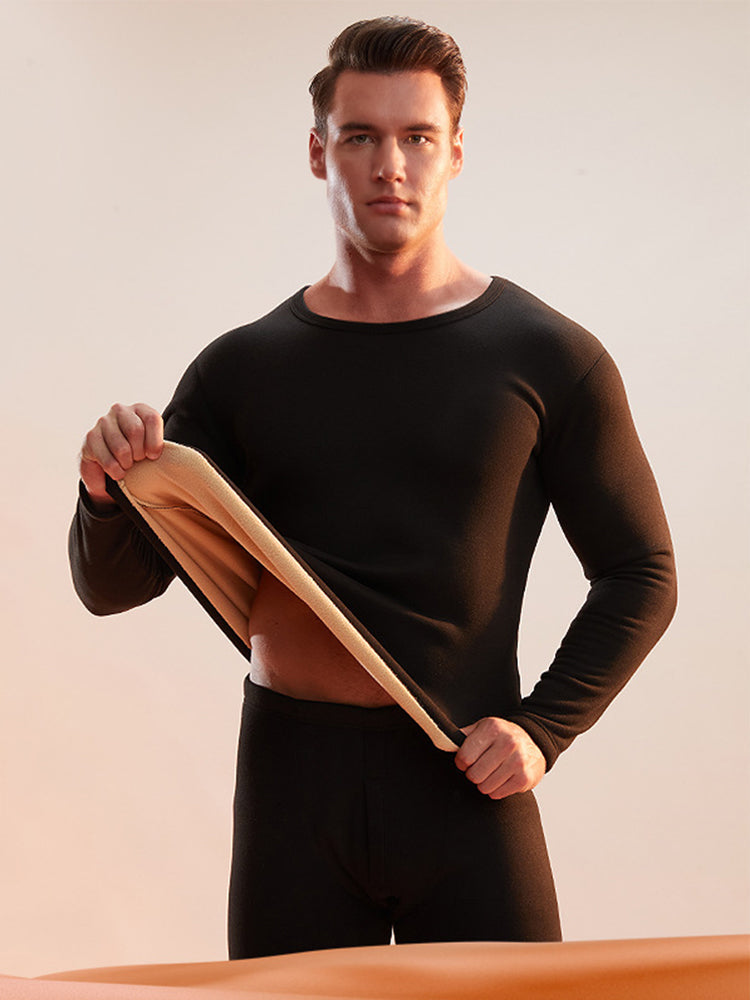 Men's Loungewear-Style Warm-Touch Tag-Free Smooth Soft-Touch Thermal Sets | dmunderwear