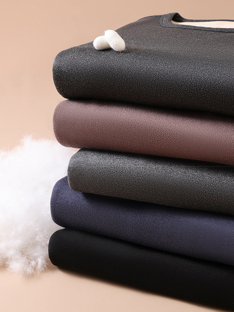Men's Loungewear-Style Warm-Touch Tag-Free Smooth Soft-Touch Thermal Sets | dmunderwear detail image 17